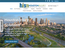 Tablet Screenshot of houstoninjurysolutions.com